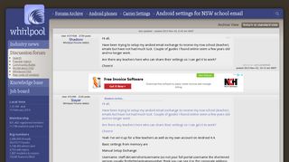 Android settings for NSW school email - Carrier Settings - Android ...