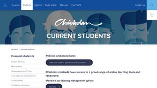 Current Students | Chisholm TAFE