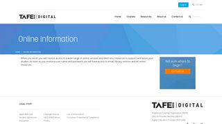 Online Information - TAFE Digital