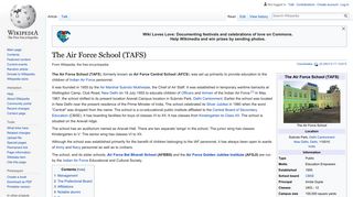 The Air Force School (TAFS) - Wikipedia