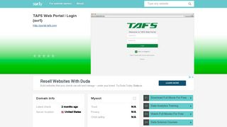 portal.tafs.com - TAFS Web Portal | Login (svr1) - Portal TAFS - Sur.ly