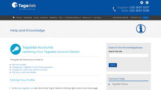 Updating Your Tagadab Account Details | Tagadab