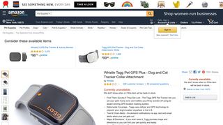 Amazon.com: Whistle Tagg Pet GPS Plus - Dog and Cat Tracker ...