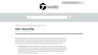 Cafe - How to Play – Tagged Support