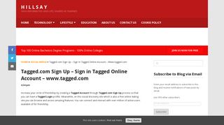 Tagged.com Sign Up - Sign in Tagged Online Account - www.tagged ...