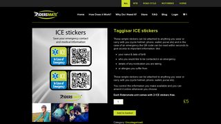 Taggisar ICE stickers | Store - Ridersmate