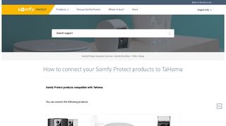 How to connect your Somfy Protect products to TaHoma – Somfy ...