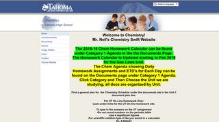 Home - Chemistry - Tahoma