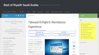 Tahweel Al Rajhi E-Remittance Experience » Best of Riyadh Saudi ...