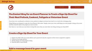 How It Works - ThingToBring - Easy Potluck Sign Up App - Online ...