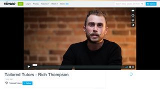 Tailored Tutors - Rich Thompson on Vimeo