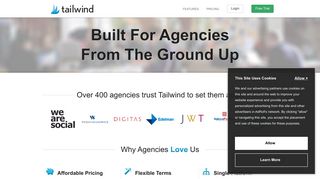 Marketing Agency Pinterest & Instagram Management Tool - Tailwind