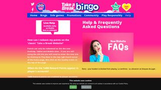Help — Take a Break Bingo