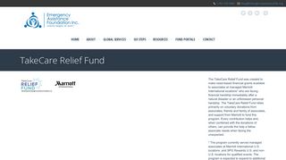Emergency Assistance Foundation, Inc. TakeCare Relief Fund ...