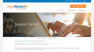 Employee Support & Contact Info - Get Answers to Your ... - WageWorks