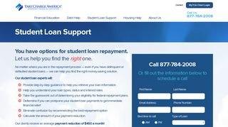 Student Loan Support - Student Loans - Take Charge America