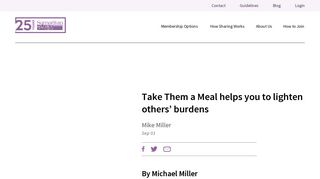 Take Them a Meal helps you to lighten others' burdens | Samaritan ...