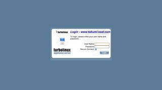 Login - Turbolinux Appliance Server - www.takumi-seal.com