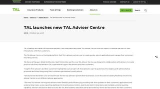 TAL launches new TAL Adviser Centre | TAL