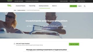 Investments and Superannuation | TAL