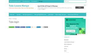 Tala login - Tala Loans Kenya