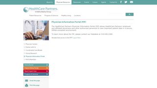 Physician Information Portal (PIP) | HealthCare Partners Medical Group