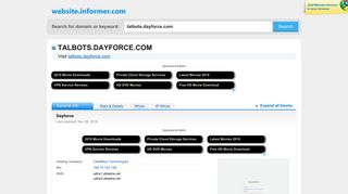 talbots.dayforce.com at Website Informer. Dayforce. Visit Talbots ...