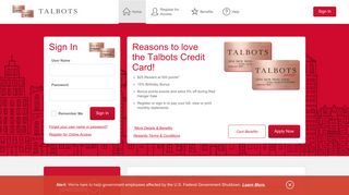 Talbots Credit Card - Manage your account - Comenity