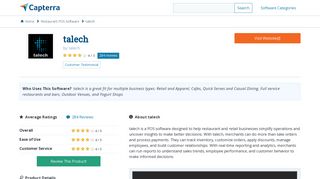 talech Reviews and Pricing - 2019 - Capterra