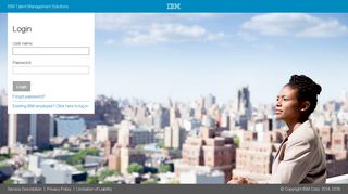 Login | IBM Talent Management Solutions