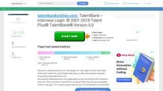 Access talentbankonline.com. TalentBank -- Interview Login © 2001 ...