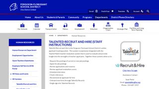 Human Resources / TalentEd Recruit and Hire