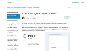 First-Time Login & Password Reset – Talentify HR