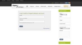 User account - SuperCampus - TalentSprint