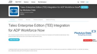 Taleo Enterprise Edition (TEE) Integration for ADP Workforce Now® by ...