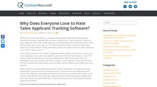 Why Does Everyone Love to Hate Taleo Applicant Tracking Software ...