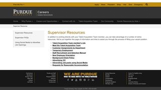 Supervisor Resources - Careers - Purdue University