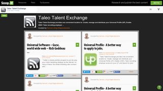 Taleo Talent Exchange | Scoop.it