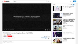 TALK FUSION Indonesia - Penjelasan Bonus TALK FUSION - YouTube