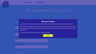 Talk Home | Rechargeable Calling Card