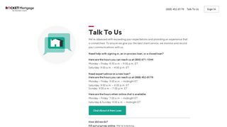 Talk To Us | Quicken Loans - Rocket Mortgage