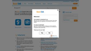 Support Home Page - Basic Talk