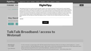 TalkTalk Broadband / access to Webmail — Digital Spy