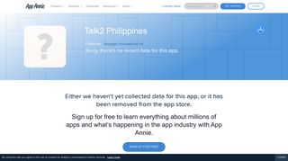 Talk2 Philippines App Ranking and Store Data | App Annie