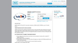 eWON Talk2M Pro Service Part Number TM50041