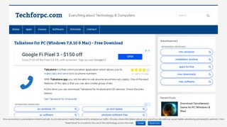 Talkatone for PC (Windows 7,8,10 & Mac) - Free Download ...