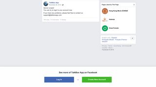 TalkBox App - Server is back! You can try to login to... | Facebook