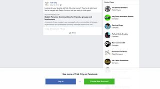 Talk City - Looking for your favorite old Talk City chat... | Facebook