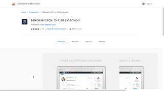Talkdesk Click-to-Call Extension - Google Chrome