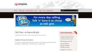 Talk 'n' Save - Compass Phone Cards